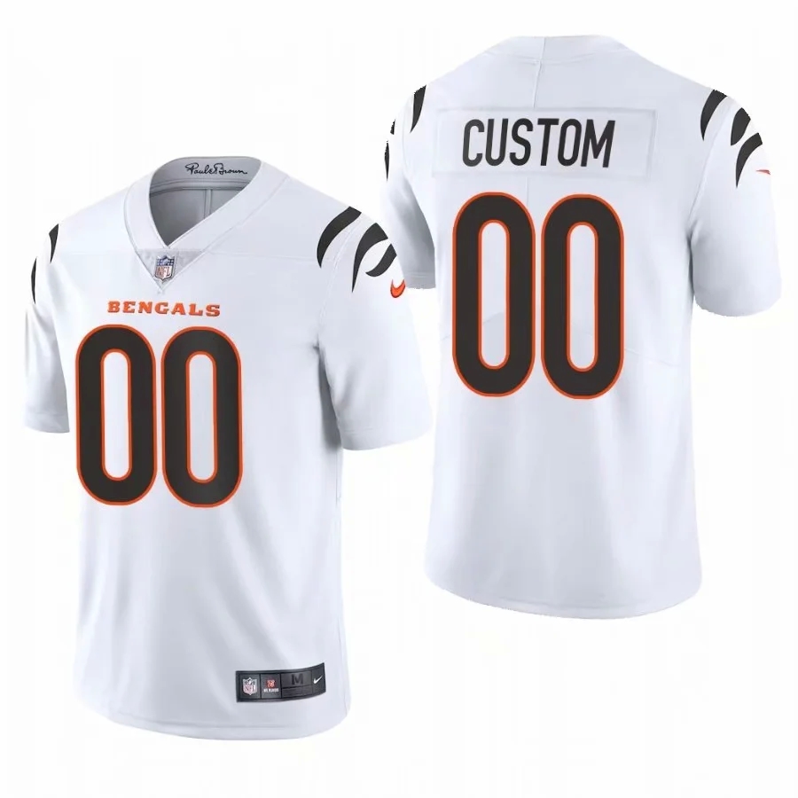 Custom Men Cincinnati Bengals White Nike Limited 2021 New NFL Nike Jerseys